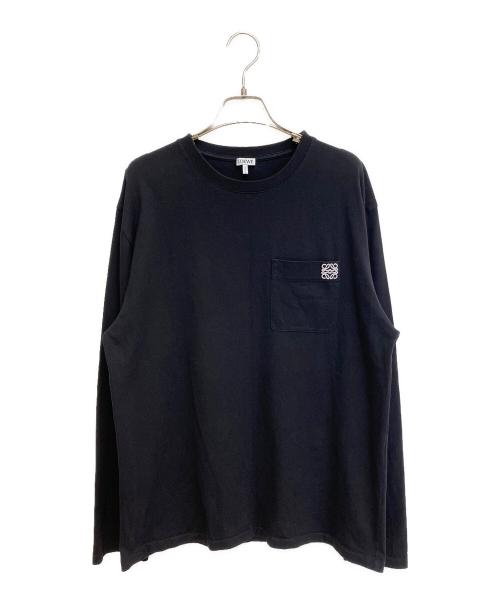 LOEWE（ロエベ）LOEWE (ロエベ) アナグラムロングスリーブTシャツ ブラック サイズ:XLの古着・服飾アイテム