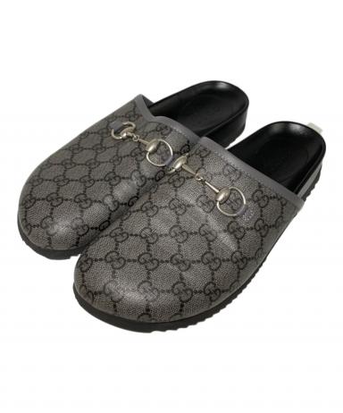 m*e様 GUCCI グッチ　サボ　サンダル　used 中古・古着通販】GUCCI (グッチ) ホースビットサボサンダル グレー