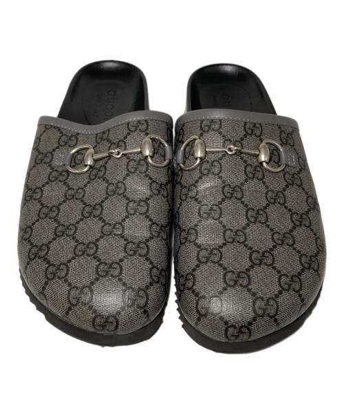GUCCI（グッチ）GUCCI (グッチ) ホースビットサボサンダル グレー サイズ:7の古着・服飾アイテム