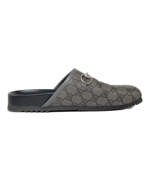 GUCCI（グッチ）GUCCI (グッチ) ホースビットサボサンダル グレー サイズ:7の古着・服飾アイテム