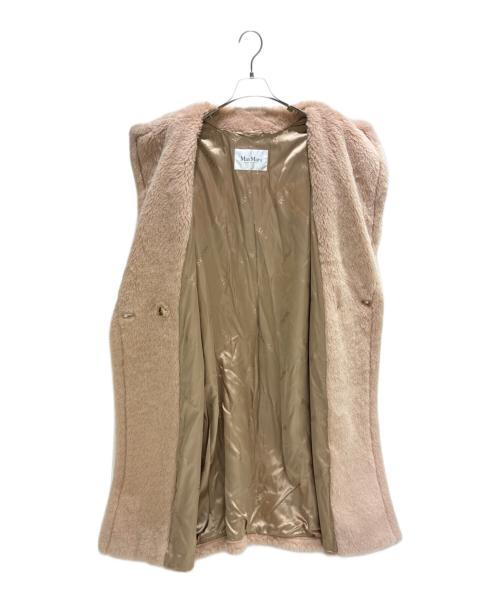 MaxMara（マックスマーラ）MaxMara (マックスマーラ) テディベアコート ピンク サイズ:Mの古着・服飾アイテム