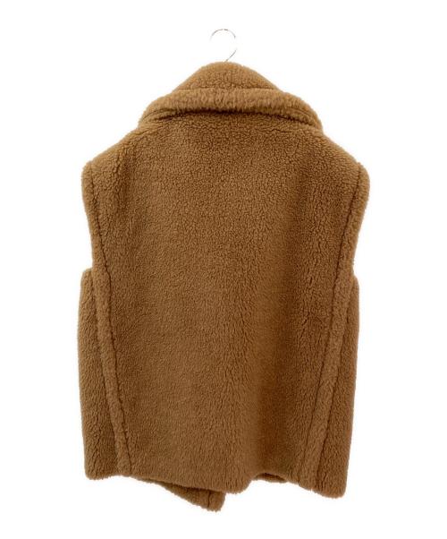 MaxMara（マックスマーラ）MaxMara (マックスマーラ) テディベアノースリーブコート ブラウン サイズ:Mの古着・服飾アイテム