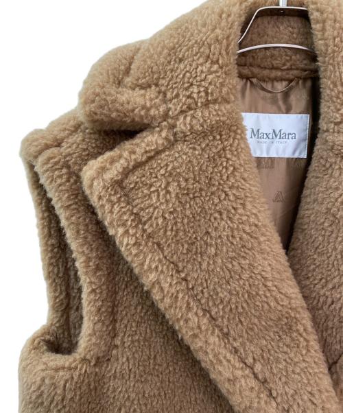 MaxMara（マックスマーラ）MaxMara (マックスマーラ) テディベアノースリーブコート ブラウン サイズ:Mの古着・服飾アイテム