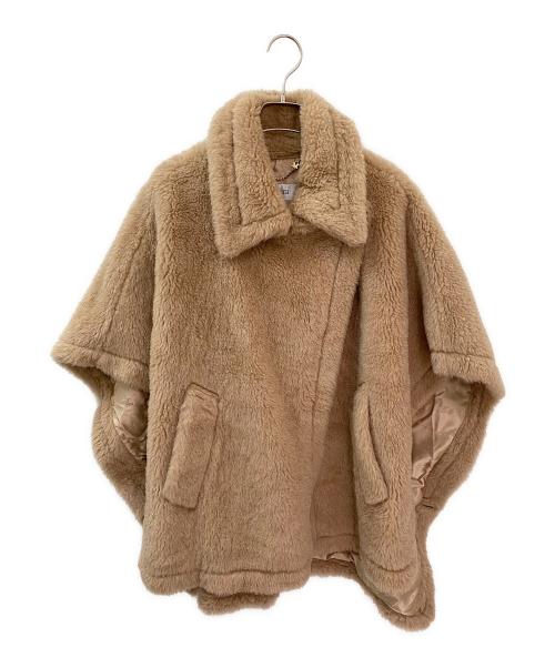 MaxMara（マックスマーラ）MaxMara (マックスマーラ) テディベアポンチョ ブラウン サイズ:165/88の古着・服飾アイテム