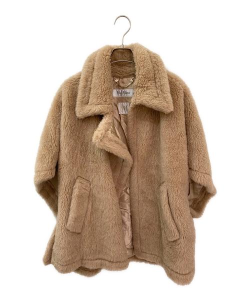 MaxMara（マックスマーラ）MaxMara (マックスマーラ) テディベアポンチョ ブラウン サイズ:165/88の古着・服飾アイテム