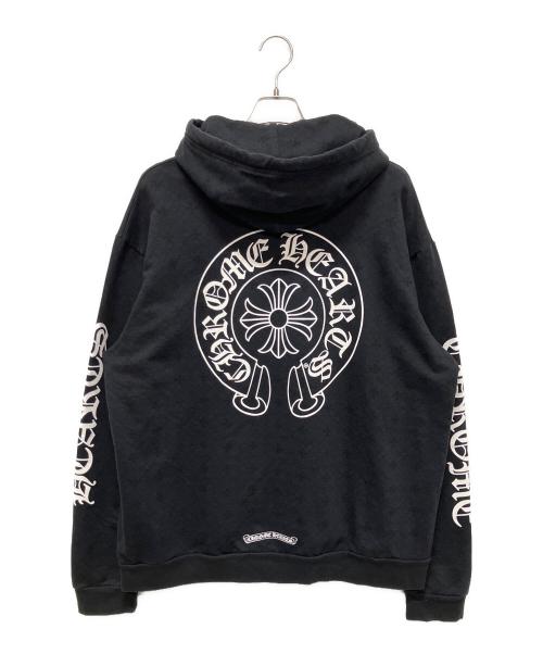 CHROME HEARTS（クロムハーツ）CHROME HEARTS (クロムハーツ) CHプラス ホースシュー モノグラム パーカー ブラック サイズ:Lの古着・服飾アイテム