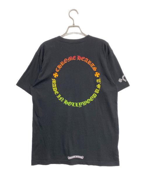 CHROME HEARTS（クロムハーツ）CHROME HEARTS (クロムハーツ) グラデーションサークルロゴTシャツ ブラック サイズ:Lの古着・服飾アイテム