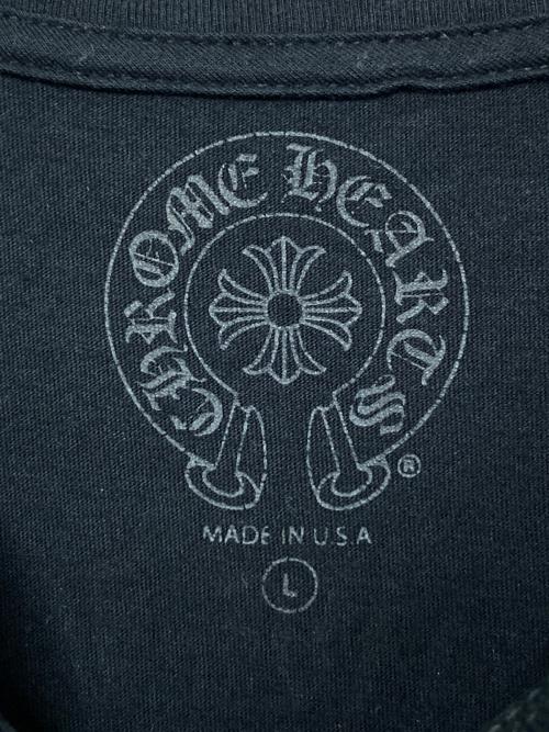 CHROME HEARTS（クロムハーツ）CHROME HEARTS (クロムハーツ) グラデーションサークルロゴTシャツ ブラック サイズ:Lの古着・服飾アイテム