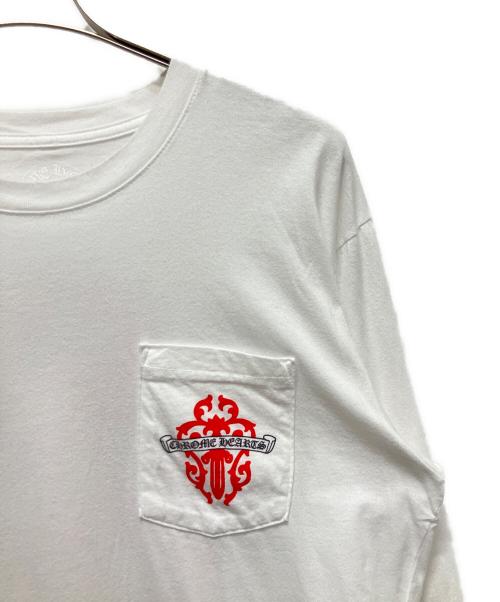 CHROME HEARTS（クロムハーツ）CHROME HEARTS (クロムハーツ) ヴァインダガーロングTシャツ ホワイト サイズ:Lの古着・服飾アイテム