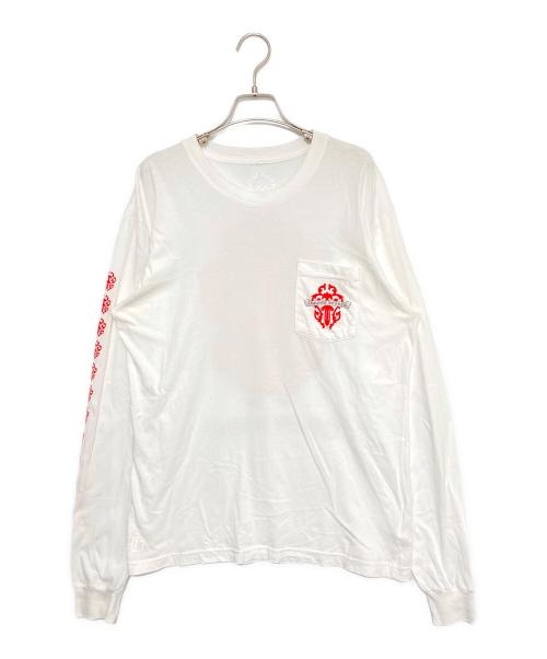 CHROME HEARTS（クロムハーツ）CHROME HEARTS (クロムハーツ) ヴァインダガーロングTシャツ ホワイト サイズ:Lの古着・服飾アイテム