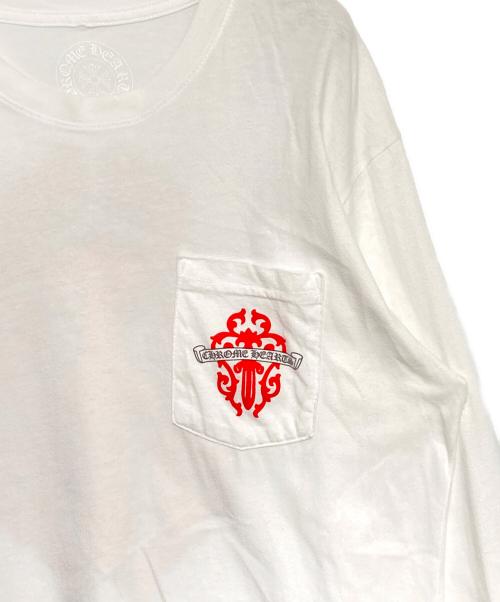 CHROME HEARTS（クロムハーツ）CHROME HEARTS (クロムハーツ) ヴァインダガーロングTシャツ ホワイト サイズ:Lの古着・服飾アイテム