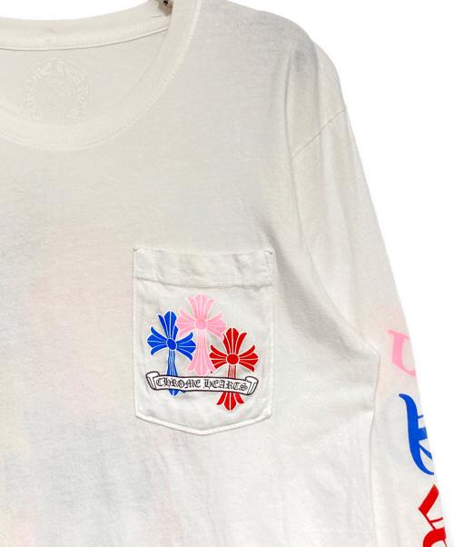 CHROME HEARTS（クロムハーツ）CHROME HEARTS (クロムハーツ) マルチセメタリーロングスリーブTシャツ ホワイト サイズ:Mの古着・服飾アイテム
