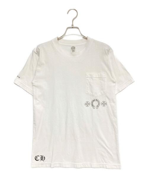 CHROME HEARTS（クロムハーツ）CHROME HEARTS (クロムハーツ) ホースシューCHプラスポケットTシャツ ホワイト サイズ:Mの古着・服飾アイテム