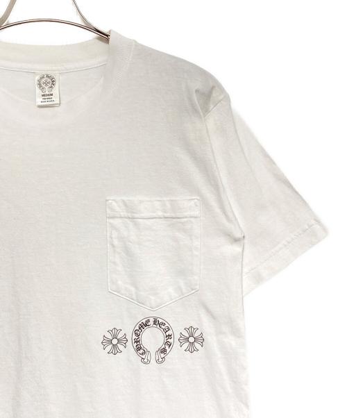 CHROME HEARTS（クロムハーツ）CHROME HEARTS (クロムハーツ) ホースシューCHプラスポケットTシャツ ホワイト サイズ:Mの古着・服飾アイテム
