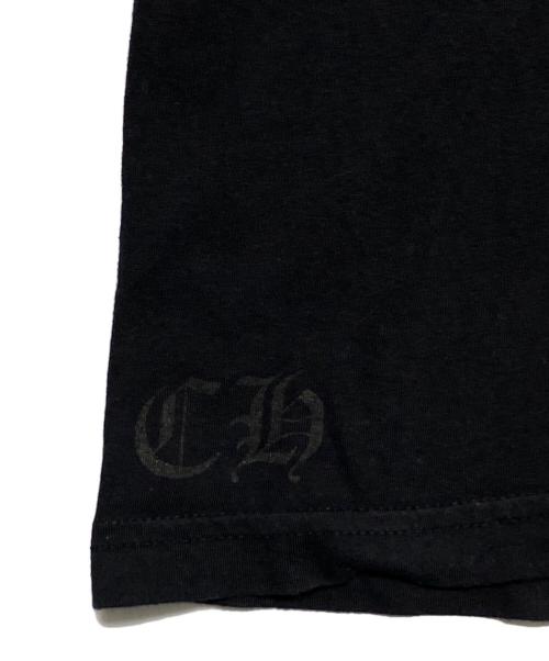 CHROME HEARTS（クロムハーツ）CHROME HEARTS (クロムハーツ) ネックロゴポケットTシャツ ブラック サイズ:XLの古着・服飾アイテム