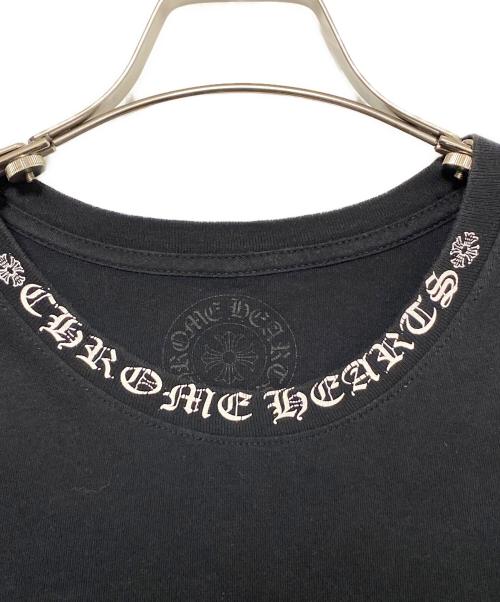 CHROME HEARTS（クロムハーツ）CHROME HEARTS (クロムハーツ) ネックロゴポケットTシャツ ブラック サイズ:XLの古着・服飾アイテム