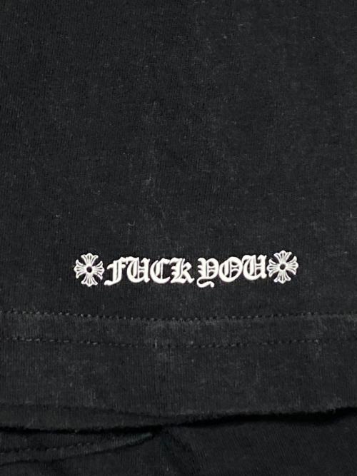 CHROME HEARTS（クロムハーツ）CHROME HEARTS (クロムハーツ) ネックロゴポケットTシャツ ブラック サイズ:XLの古着・服飾アイテム