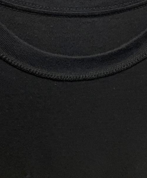 CHROME HEARTS（クロムハーツ）CHROME HEARTS (クロムハーツ) ヴァーティカルロゴTシャツ ブラック×イエロー サイズ:Lの古着・服飾アイテム