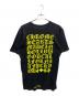 CHROME HEARTS (クロムハーツ) ヴァーティカルロゴTシャツ ブラック×イエロー サイズ:L：55000円
