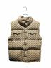 GUCCI（グッチ）の古着「GGロゴダウンベスト」｜ベージュ