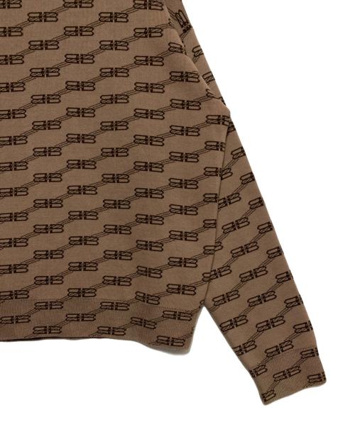 BALENCIAGA（バレンシアガ）BALENCIAGA (バレンシアガ) BBロゴニット ブラウン サイズ:Sの古着・服飾アイテム