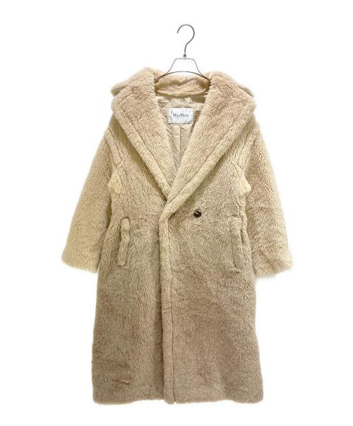 MaxMara（マックスマーラ）MaxMara (マックスマーラ) テディベアコート ベージュ×ブラウン サイズ:XSの古着・服飾アイテム