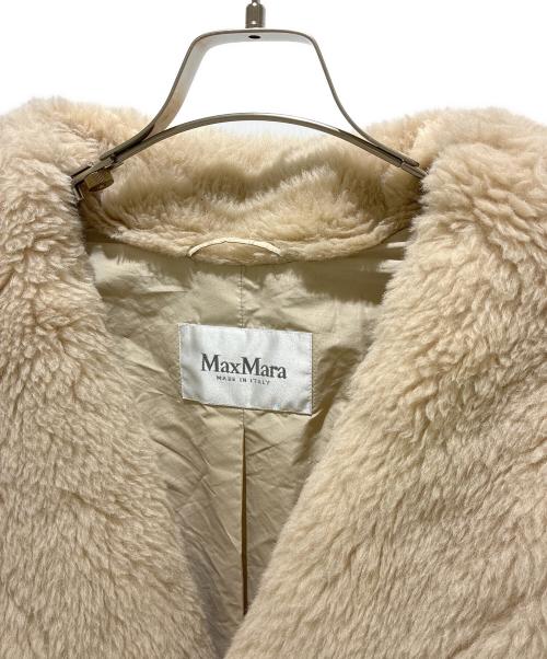 MaxMara（マックスマーラ）MaxMara (マックスマーラ) テディベアコート ベージュ×ブラウン サイズ:XSの古着・服飾アイテム