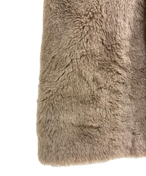 MaxMara（マックスマーラ）MaxMara (マックスマーラ) テディベアコート ベージュ×ブラウン サイズ:XSの古着・服飾アイテム