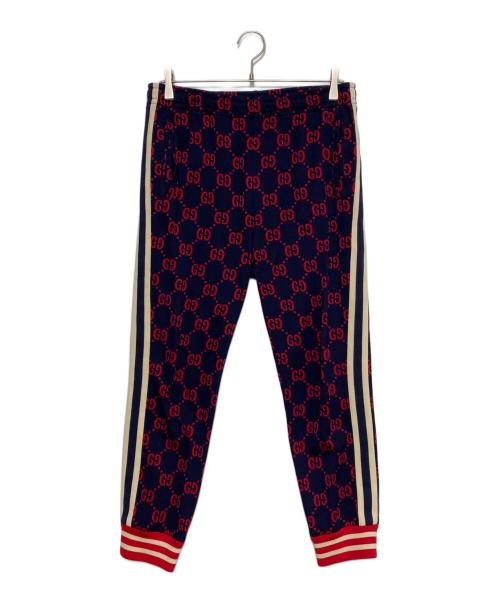 GUCCI（グッチ）GUCCI (グッチ) GGライントラックパンツ ネイビー サイズ:Lの古着・服飾アイテム
