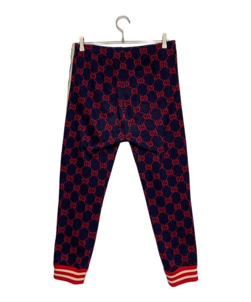 GUCCI（グッチ）GUCCI (グッチ) GGライントラックパンツ ネイビー サイズ:Lの古着・服飾アイテム
