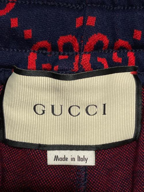 GUCCI（グッチ）GUCCI (グッチ) GGライントラックパンツ ネイビー サイズ:Lの古着・服飾アイテム