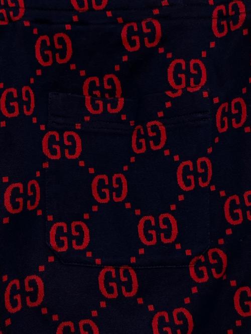 GUCCI（グッチ）GUCCI (グッチ) GGライントラックパンツ ネイビー サイズ:Lの古着・服飾アイテム