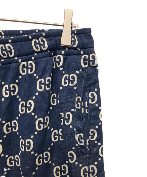 GUCCI（グッチ）GUCCI (グッチ) GGラインハーフパンツ ネイビー サイズ:XLの古着・服飾アイテム