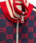 中古・古着 GUCCI (グッチ) GGジャガード テクニカル トラック ジャケット ネイビー サイズ:L：70000円