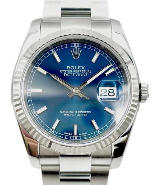 ROLEX（ロレックス）ROLEX (ロレックス) Datejust デイトジャスト Ref.116234 36.0mm 青文字盤 サイズ:36mm/17.5cmの古着・服飾アイテム