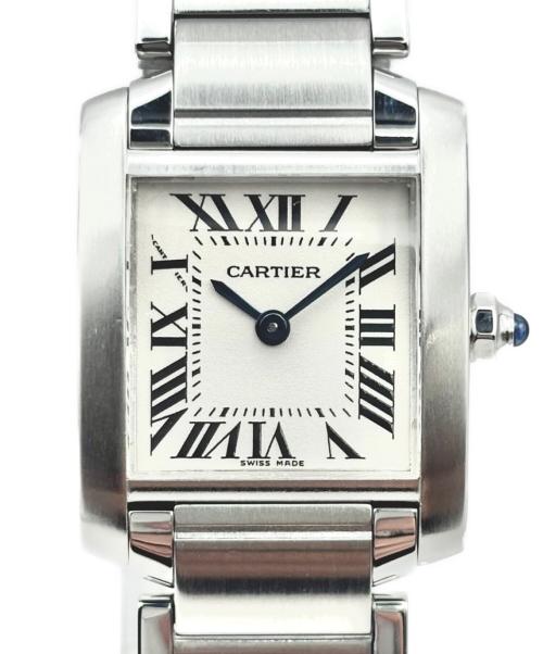 Cartier（カルティエ）Cartier (カルティエ) Tank Francaise SM タンクフランセーズ SM Ref.W51008Q3 アイボリー文字盤 サイズ:SM/スモール/16.0cm/20.0mm×25.0mmの古着・服飾アイテム