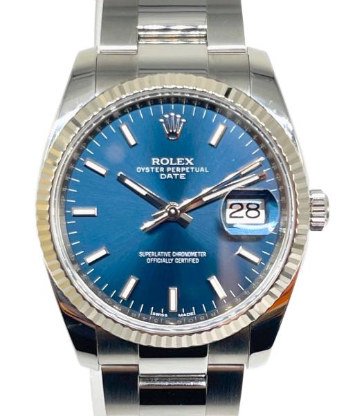 ROLEX（ロレックス）ROLEX (ロレックス) オイスターパーペチュアルデイト Ref.115234 青文字盤 サイズ:34mmの古着・服飾アイテム