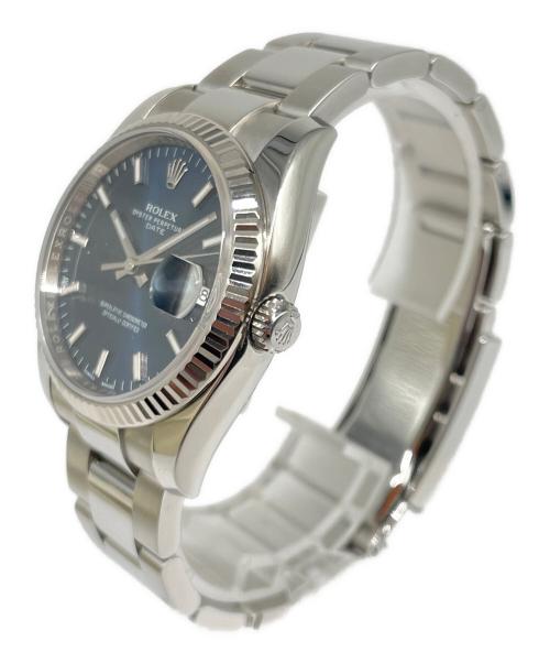 ROLEX（ロレックス）ROLEX (ロレックス) オイスターパーペチュアルデイト Ref.115234 青文字盤 サイズ:34mmの古着・服飾アイテム