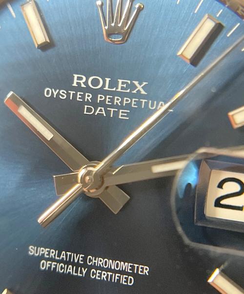 ROLEX（ロレックス）ROLEX (ロレックス) オイスターパーペチュアルデイト Ref.115234 青文字盤 サイズ:34mmの古着・服飾アイテム