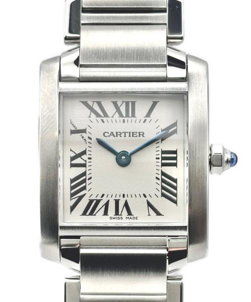 Cartier（カルティエ）Cartier (カルティエ) Tank Francaise SM タンクフランセーズ SM Ref.W51008Q3 サイズ:SM/スモール/16.5cm/20.0mm×25.0mmの古着・服飾アイテム