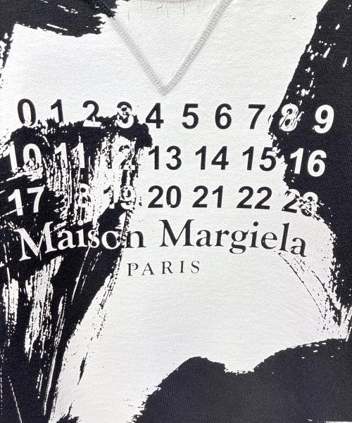 Maison Margiela（メゾンマルジェラ）Maison Margiela (メゾンマルジェラ) プリントスウェット ブラック サイズ:Sの古着・服飾アイテム