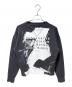 Maison Margiela（メゾンマルジェラ）の古着「プリントスウェット」｜ブラック