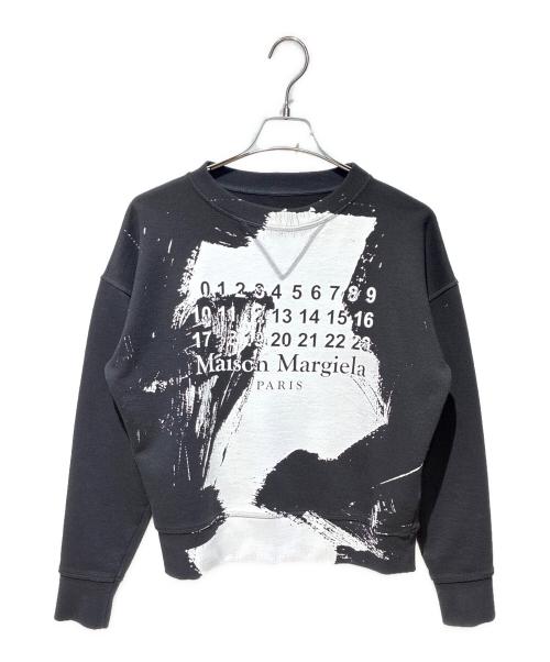 Maison Margiela（メゾンマルジェラ）Maison Margiela (メゾンマルジェラ) カレンダープリントスウェット ブラック サイズ:Sの古着・服飾アイテム