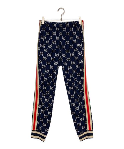GUCCI（グッチ）GUCCI (グッチ) GGジャガードトラックパンツ ネイビー サイズ:XSの古着・服飾アイテム