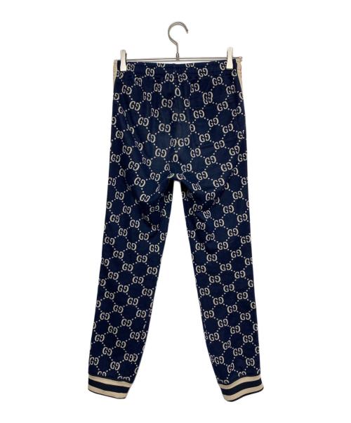 GUCCI（グッチ）GUCCI (グッチ) GGジャガードトラックパンツ ネイビー サイズ:XSの古着・服飾アイテム