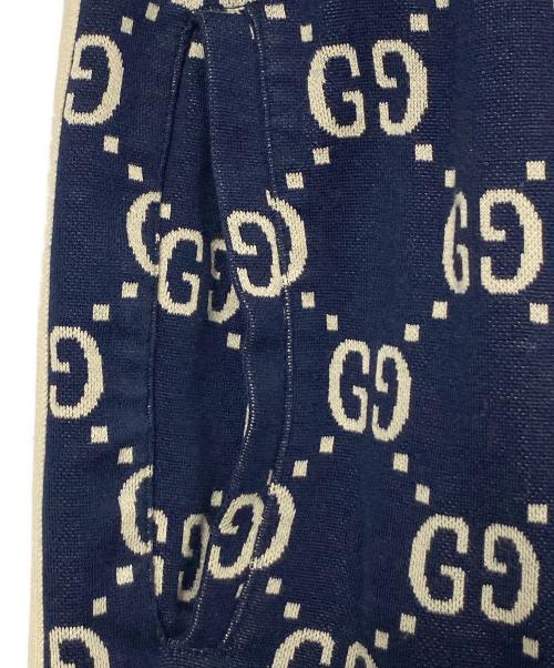 GUCCI（グッチ）GUCCI (グッチ) GGジャガードトラックパンツ ネイビー サイズ:XSの古着・服飾アイテム