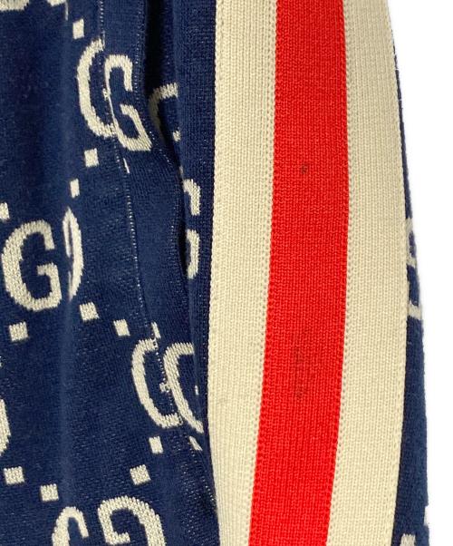 GUCCI（グッチ）GUCCI (グッチ) GGジャガードトラックパンツ ネイビー サイズ:XSの古着・服飾アイテム