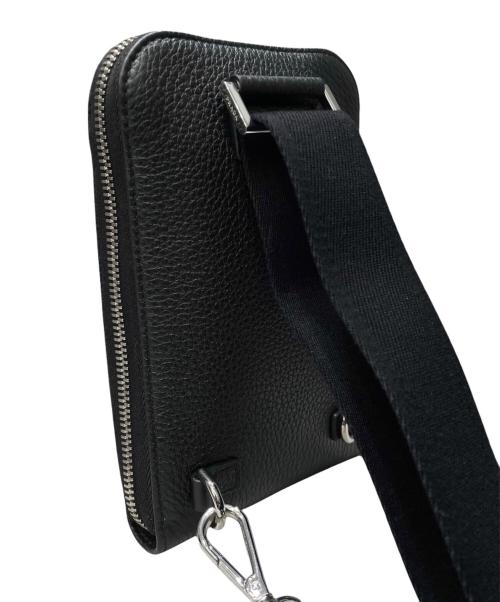 PRADA（プラダ）PRADA (プラダ) レザー スマートフォンケース ブラック サイズ:-の古着・服飾アイテム