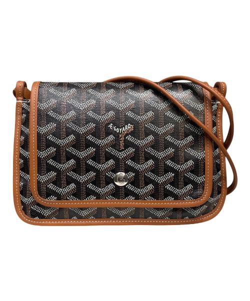 GOYARD（ゴヤール）GOYARD (ゴヤール) プリュメ ポーチウォレット ブラック×ブラウン サイズ:-の古着・服飾アイテム