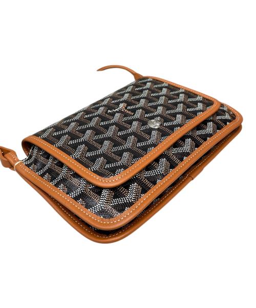 GOYARD（ゴヤール）GOYARD (ゴヤール) プリュメ ポーチウォレット ブラック×ブラウン サイズ:-の古着・服飾アイテム